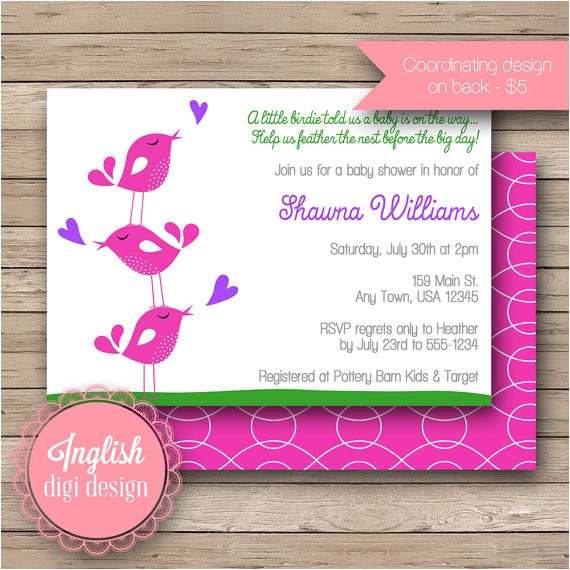 Tweety Bird Baby Shower Invitations Tweety Bird Baby Shower Invitations with Bird