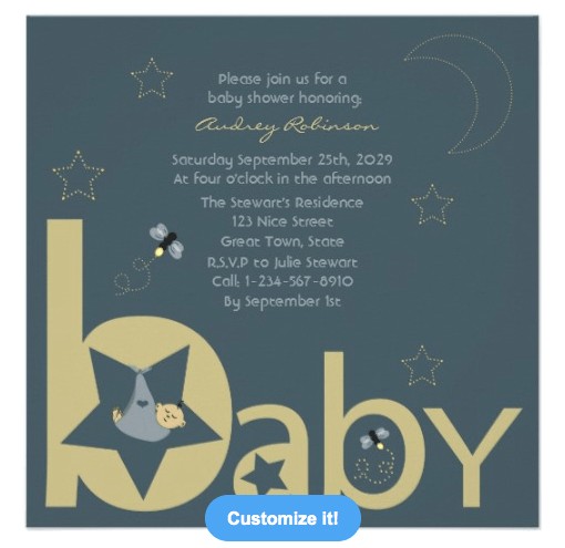 Twinkle Twinkle Little Star Baby Shower Invitation Wording Twinkle Twinkle Little Star Party theme Planning Ideas