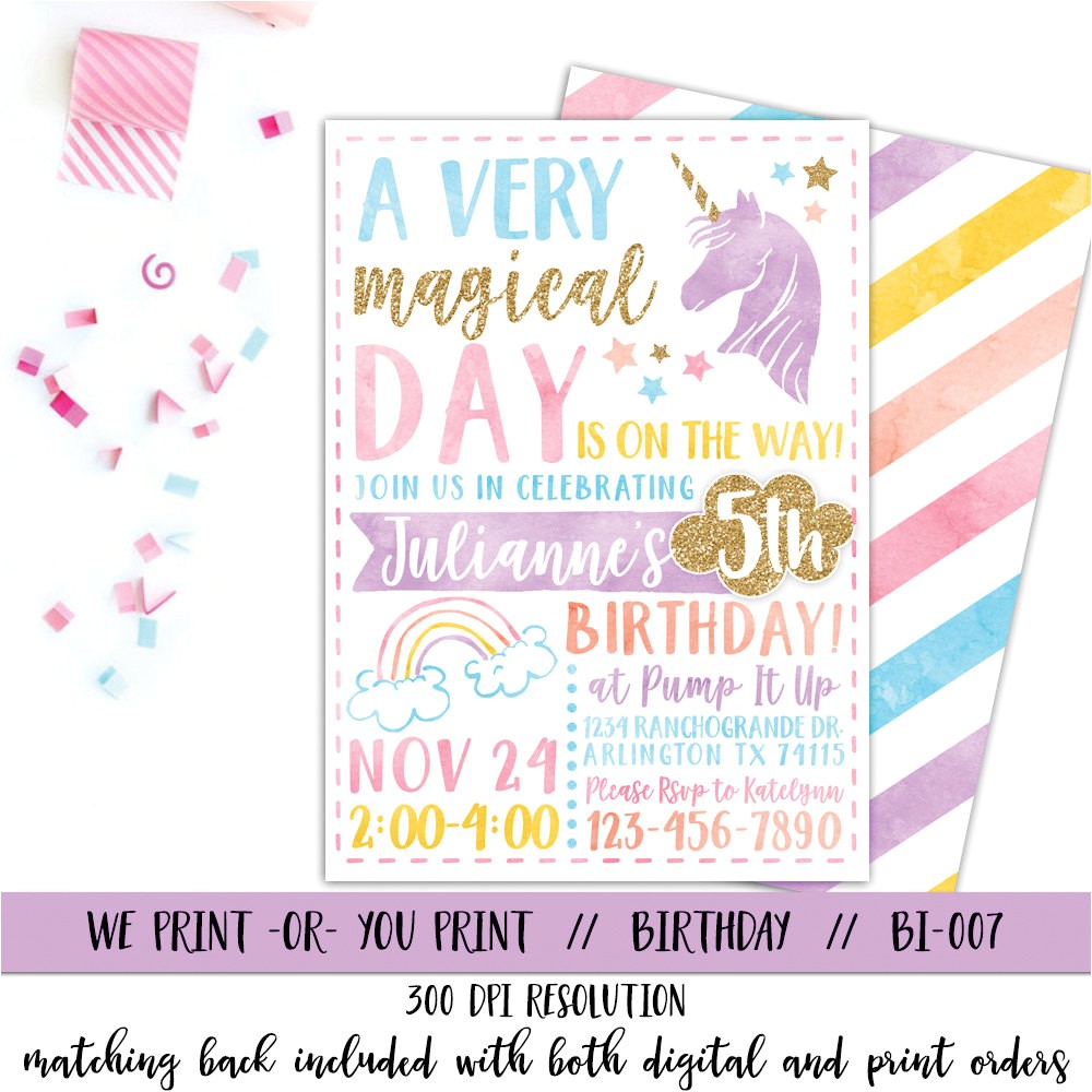 Unicorn Birthday Invitation Wording Unicorn Invitation Rainbow Invitation Magical Birthday Unicorn Birthday Invitation Wording Unicorn Invitation Rainbow Invitation Magical Birthday