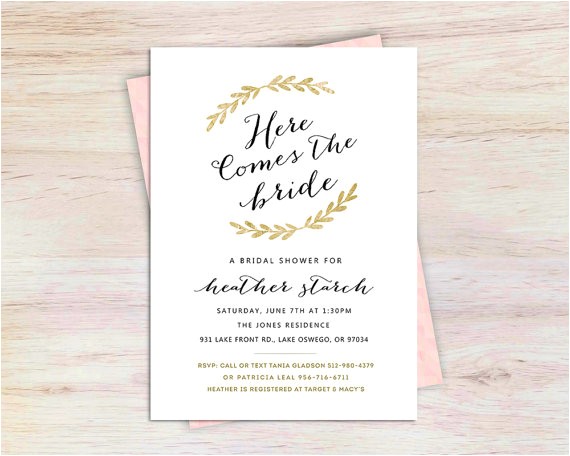 Unique Bridal Shower Invites Unique Bridal Shower Invitation Bridal Shower Wedding