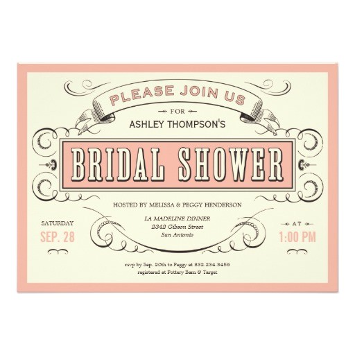 Unique Bridal Shower Invites Unique Vintage Bridal Shower Invitations