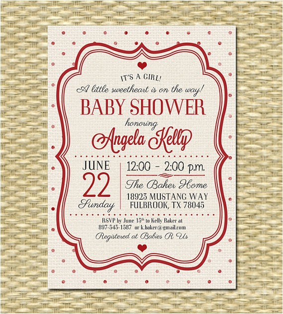 Valentine Baby Shower Invitations Valentine S Day Baby Shower Invitation Valentine S Day
