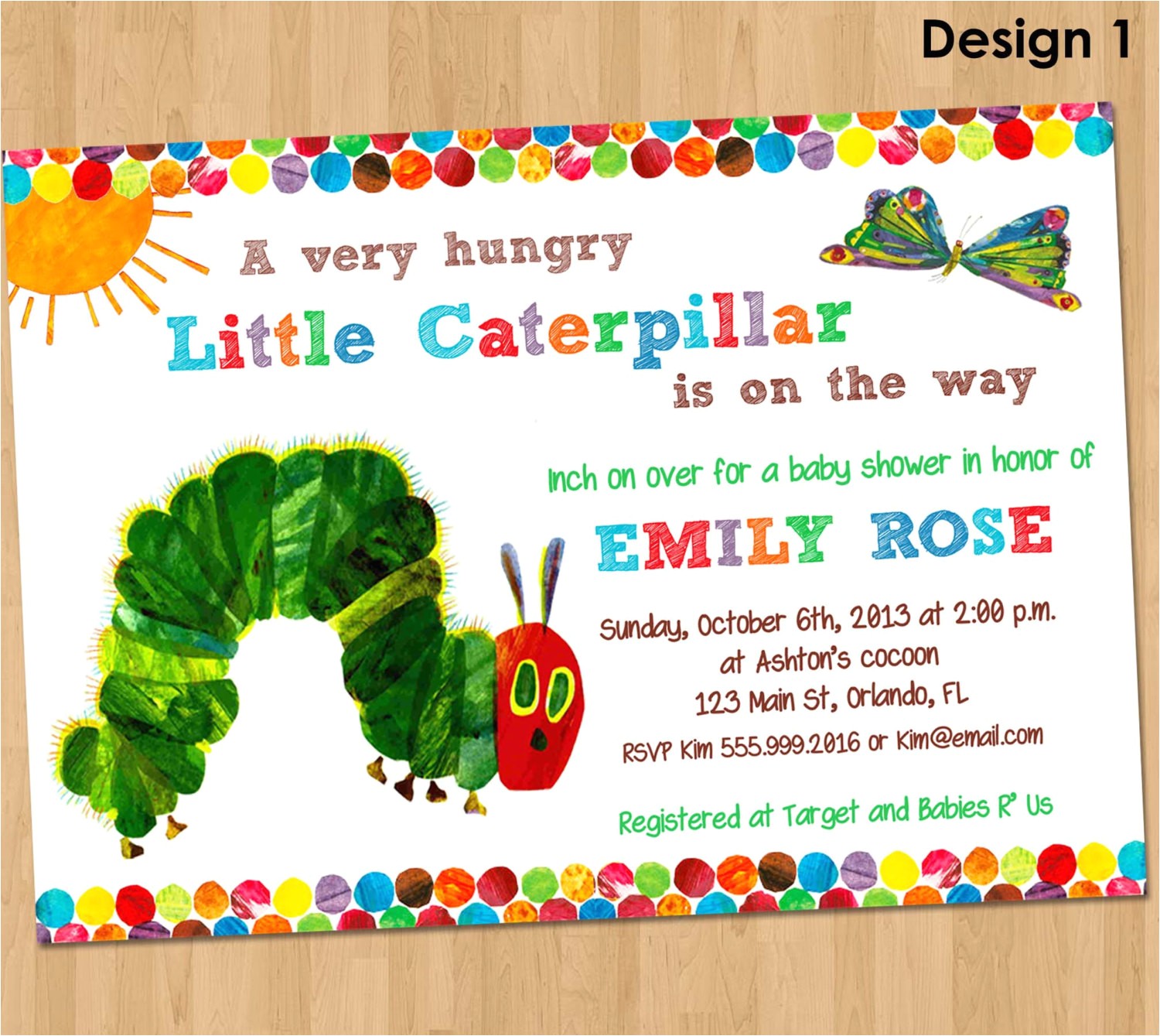 Very Hungry Caterpillar Baby Shower Invitations Unavailable Listing On Etsy