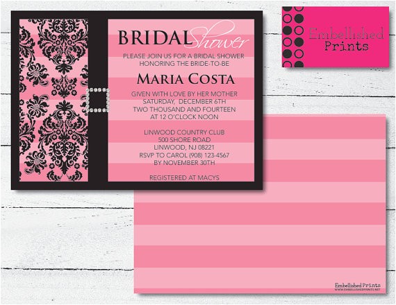 Victoria Secret themed Bridal Shower Invitations Victoria Secret themed Bridal Shower Invitation