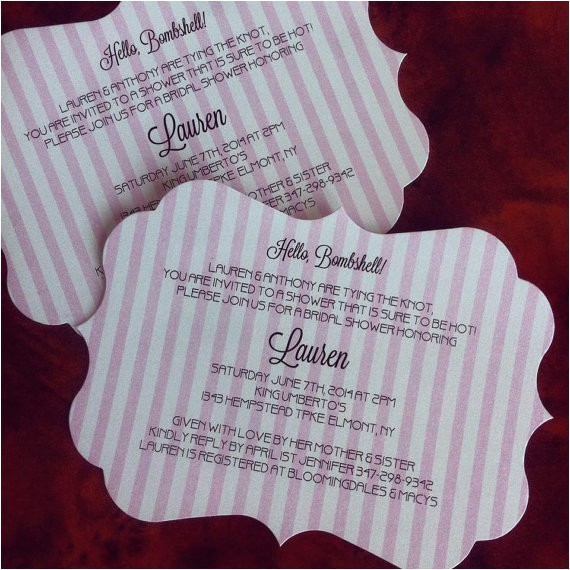 Victoria Secret themed Bridal Shower Invitations Victorias Secret Invitation Victorias Secret themed