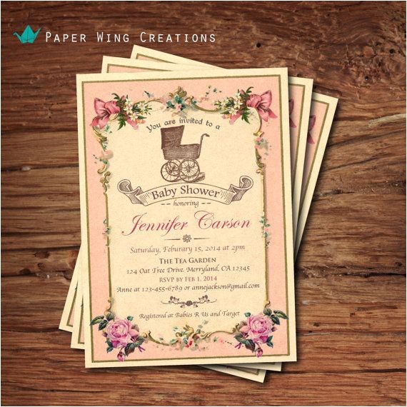 Victorian Baby Shower Invitations Best 25 Victorian Baby Showers Ideas On Pinterest