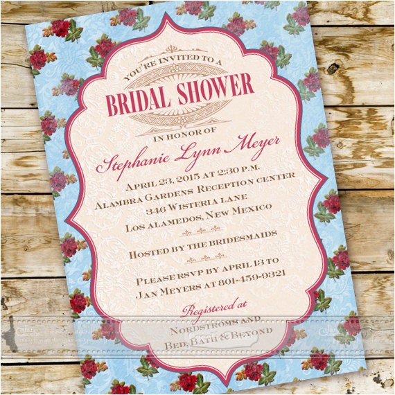 Victorian Bridal Shower Invitations Bridal Shower Invitations Victorian Bridal Shower