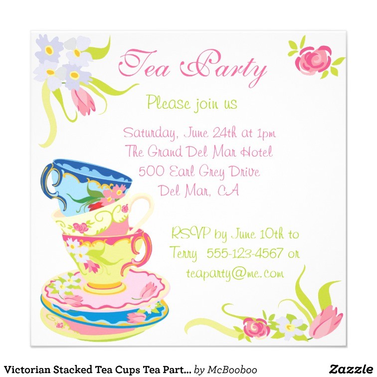 Victorian Tea Party Invitation Wording Victorian Stacked Tea Cups Tea Party Invitation Victorian Tea Party Invitation Wording Victorian Stacked Tea Cups Tea Party Invitation