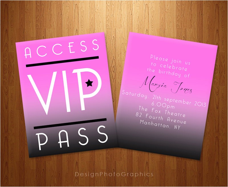 Vip Pass Birthday Invitations Free Printable Birthday Invitation Vip Pass Invitations Party Vip Pass Birthday Invitations Free Printable Birthday Invitation Vip Pass Invitations Party