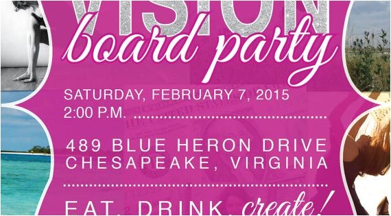 Vision Board Party Invitation Template Vision Board Party Invitation by Auroragraphicstudio On Vision Board Party Invitation Template Vision Board Party Invitation by Auroragraphicstudio On