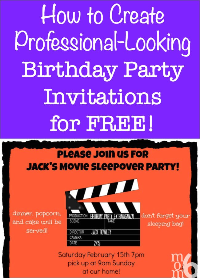 Websites to Make Birthday Invitations for Free How to Create Birthday Party Invitations Using Picmonkey