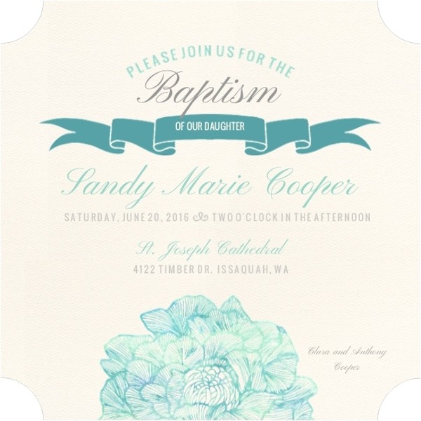 Wedding and Baptism Invitation Text Catholic Baptism Invitation Wording Twins formal Lds