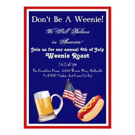 Weenie Roast Birthday Invitations 4th Of July Weenie Roast Invitations Zazzle Weenie Roast Birthday Invitations 4th Of July Weenie Roast Invitations Zazzle