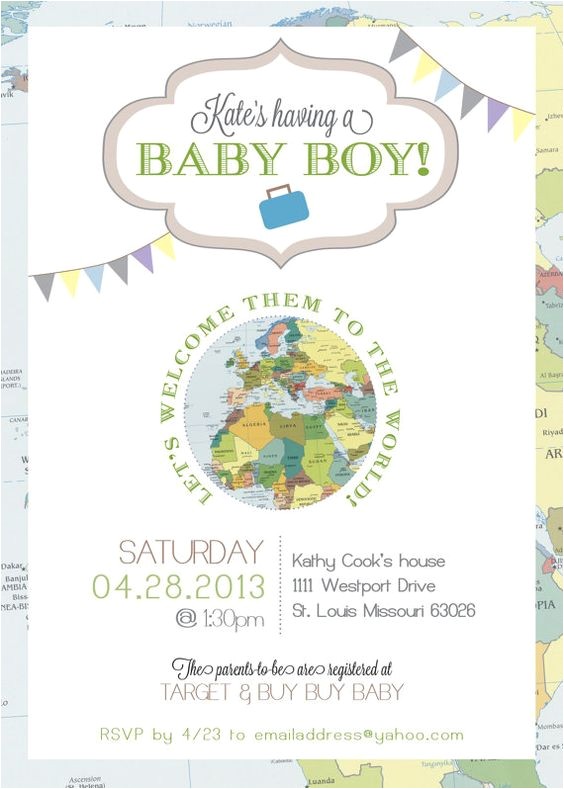Welcome to the World Baby Shower Invitations Travel Wel E to the World Baby Shower Invitation Welcome to the World Baby Shower Invitations Travel Wel E to the World Baby Shower Invitation