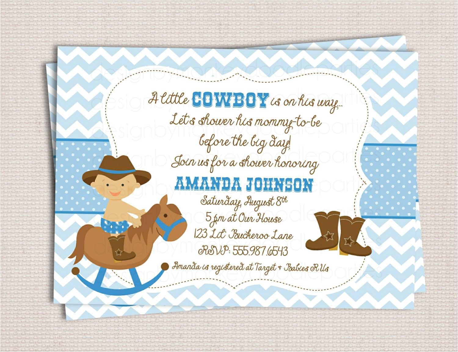 Western Baby Shower Invites Western Baby Shower Invitations