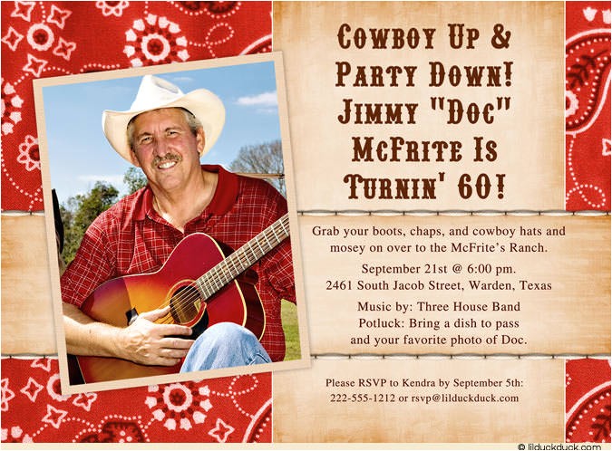 Western Birthday Invitations for Adults Adult Cowboy Birthday Invitation Wild West Round Up