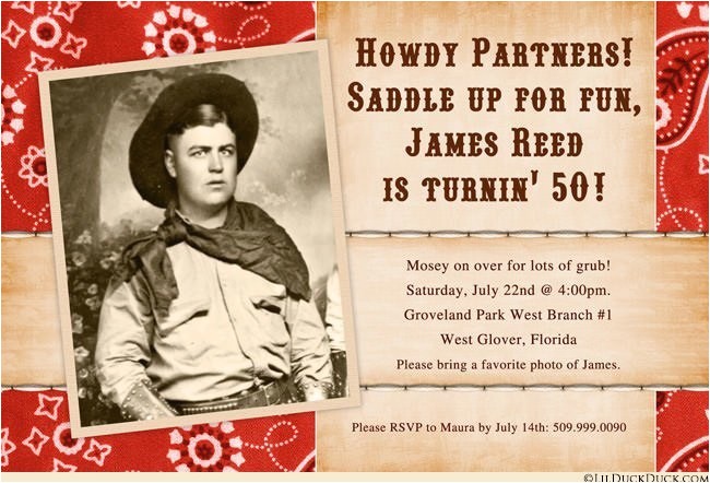 Western Birthday Invitations for Adults Adult Cowboy Birthday Invitation Wild West Round Up