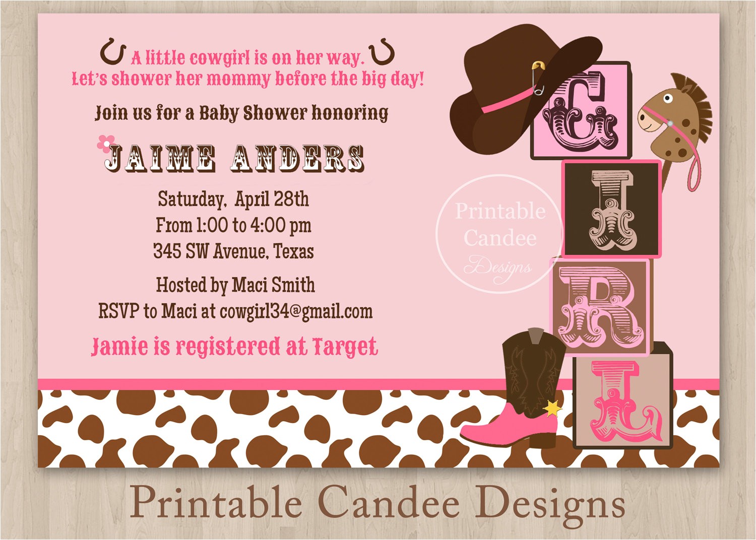 Western themed Baby Shower Invitations theme Western Baby Shower Invitations Free Cowboy Baby