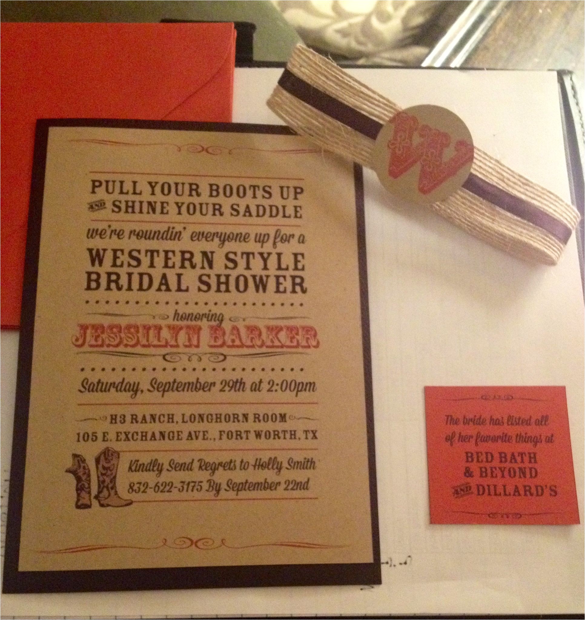 Western themed Bridal Shower Invitations Western themed Bridal Invitations Via ashley Nuchia