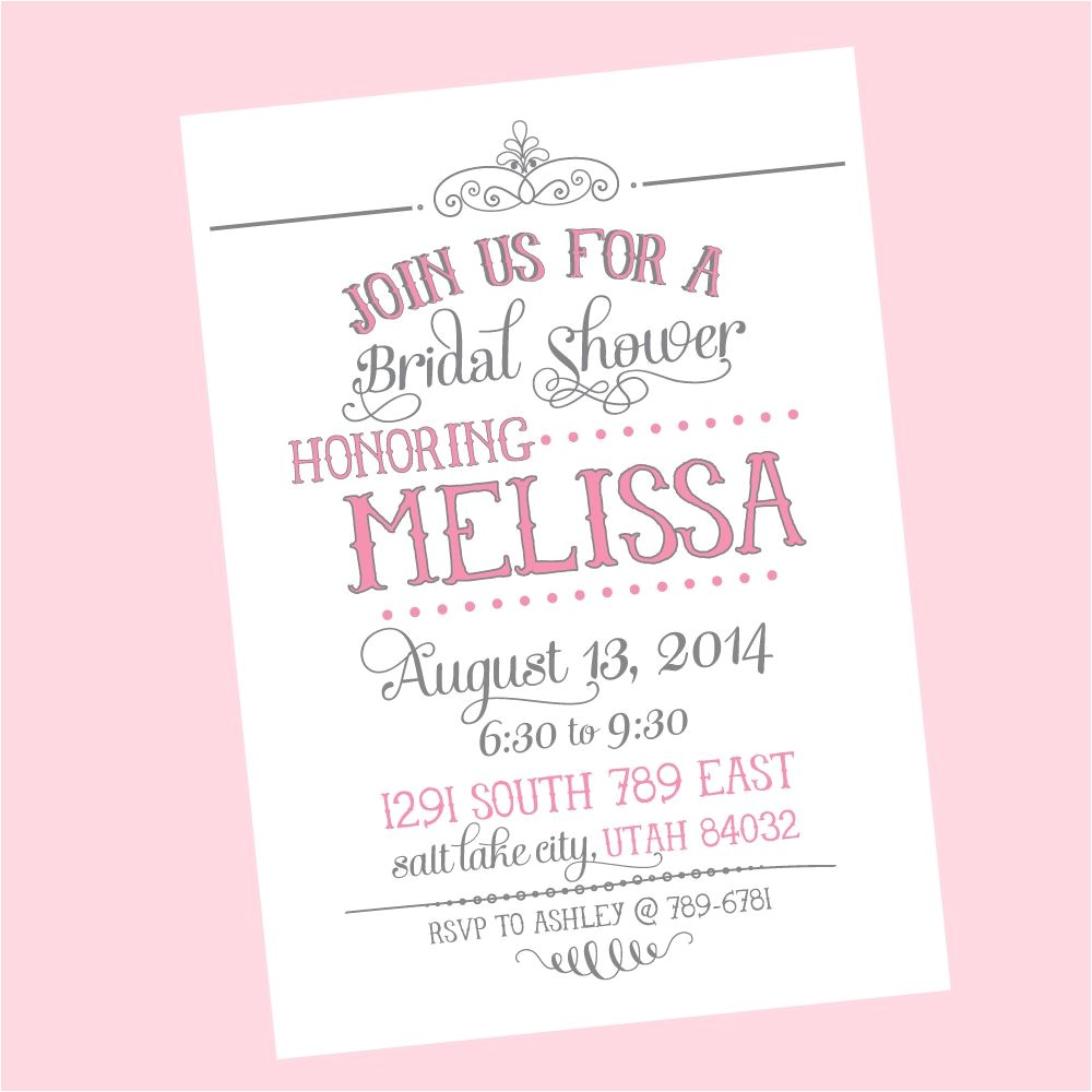 What to Write On Bridal Shower Invitations Wedding Shower Invitations Wedding Shower Invitations