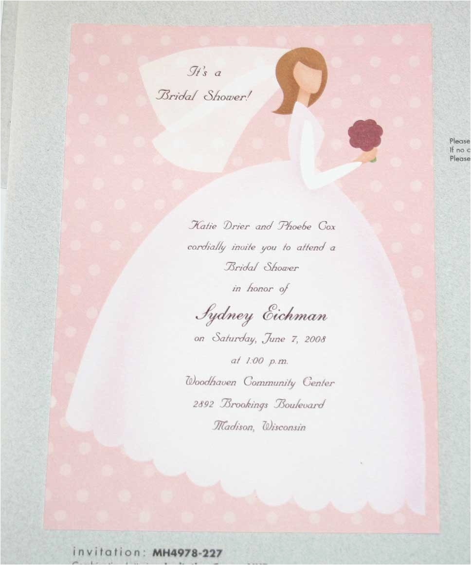 What to Write On Bridal Shower Invitations What to Write In A Wedding Shower Card Unique Ideas