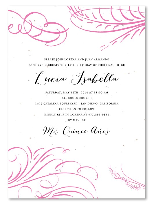 What to Write On Quinceanera Invitations Quinceanera Invitation Wording Quinceanera Invitation