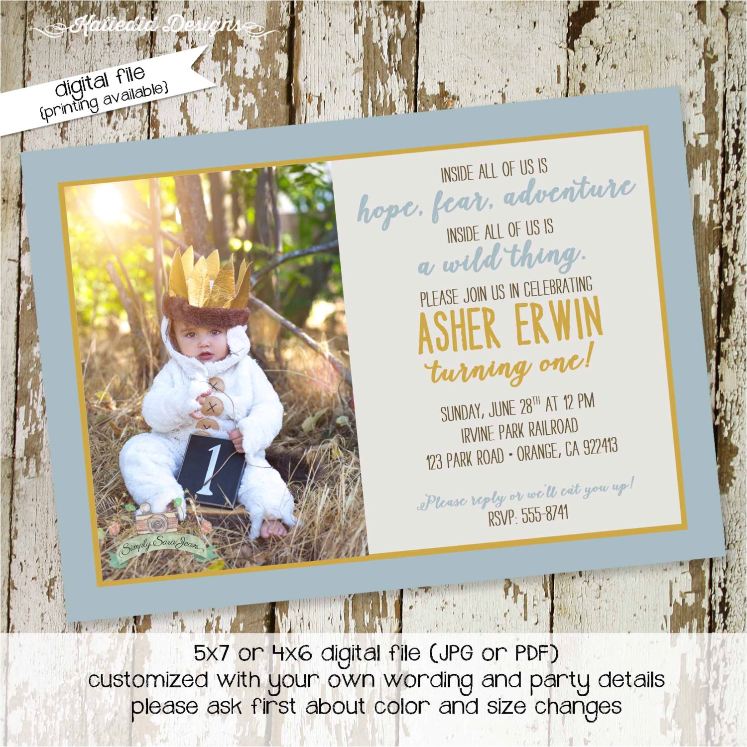 Where the Wild Things are Birthday Invitation Template where the Wild Things are Invitations Birthday by