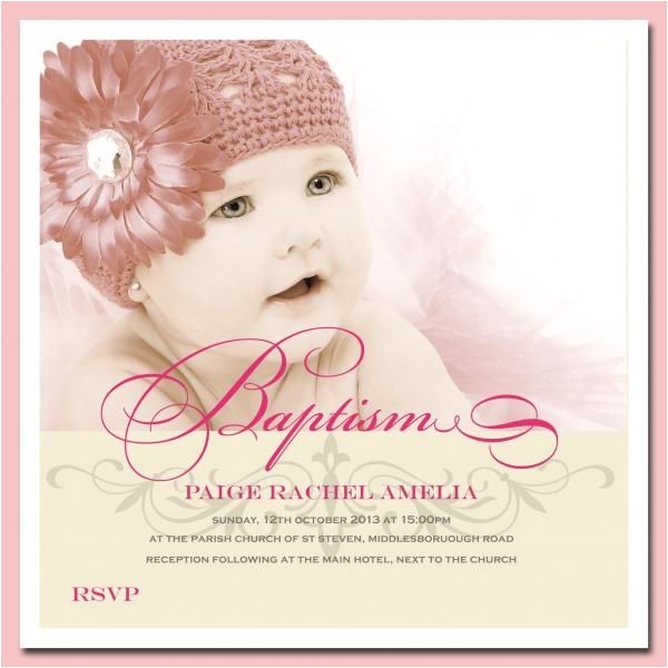 Where to Buy Baptism Invitations Baby Girl Christening Invitations