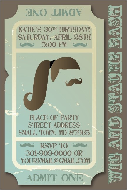 Wig and Mustache Party Invitations 1000 Images About Wig & Mustache Party Ideas On Pinterest