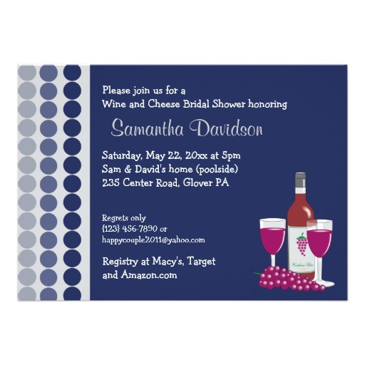 Wine and Cheese Bridal Shower Invitations Wine and Cheese Party 5×7 Bridal Shower Invite