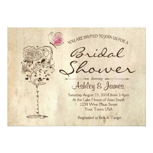 Wine and Cheese Bridal Shower Invites Wine &amp; Cheese Bridal Shower Invitation