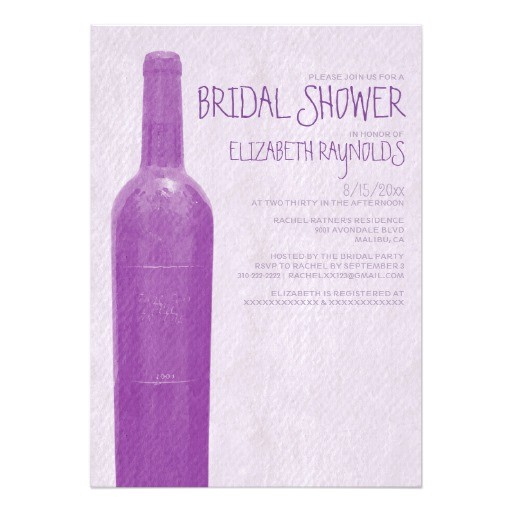 Wine Bottle Bridal Shower Invites Rustic Wine Bottle Bridal Shower Invitations