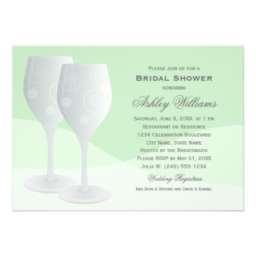 Wine Glass Bridal Shower Invitations Bridal Shower Invitations