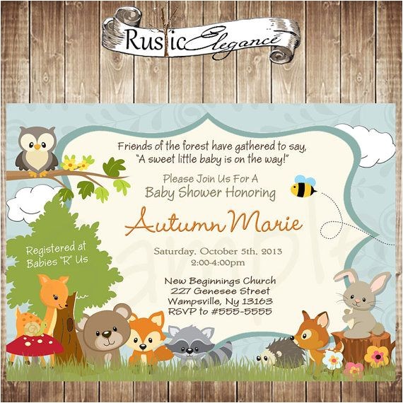 Woodland Animal themed Baby Shower Invitations 25 Best Ideas About forest Baby Showers On Pinterest