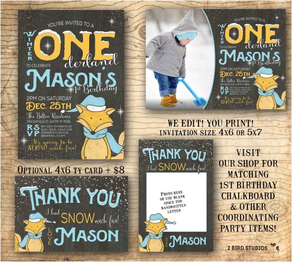 Woodland Onederland Birthday Invitations Winter Onederland Invitation Woodland Onederland