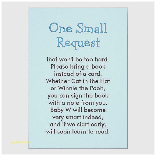 Wording for Baby Shower Invite Book Instead Of Card Baby Shower Invitation New Baby Shower Invitation Wording