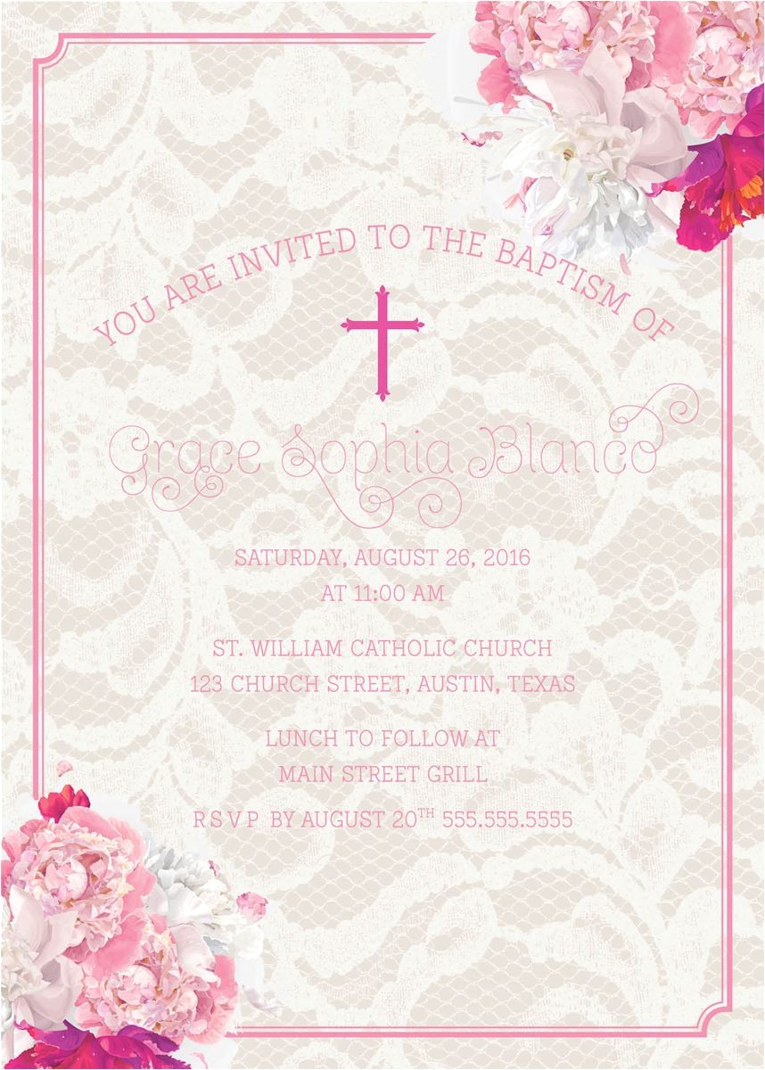 Wording for Baptism Invitations In Spanish Baptism Invitation Spanish Baptism Invitations Baptism