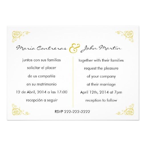 Wording for Bridal Shower Invitations In Spanish Wedding Invitation Wording In Spanish theruntime Com