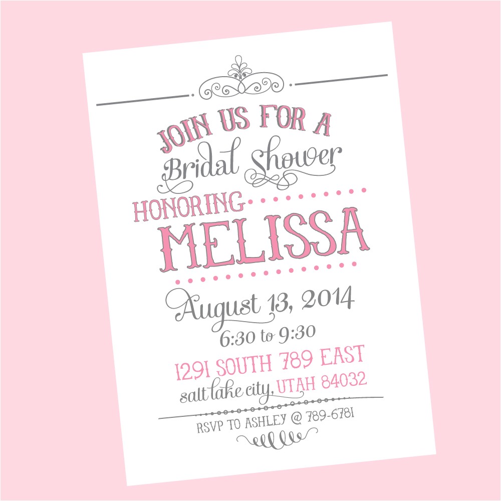 Wording for Bridal Shower Invitations In Spanish Wedding Shower Invitations by Dawn 99 Wedding Ideas