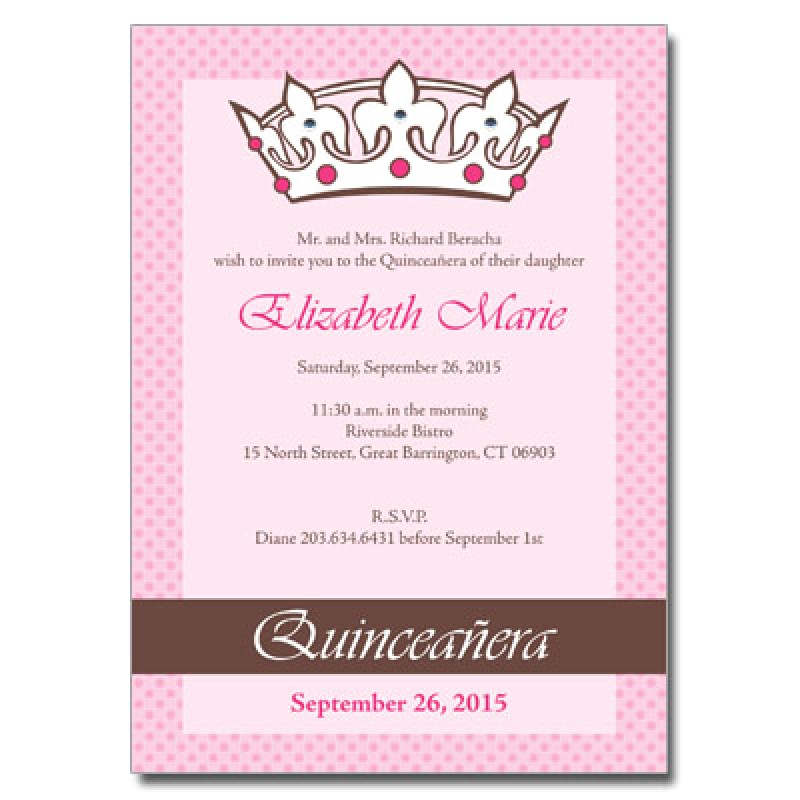 Wording for Quinceanera Invitations English Quince Invitation In English orderecigsjuice Info