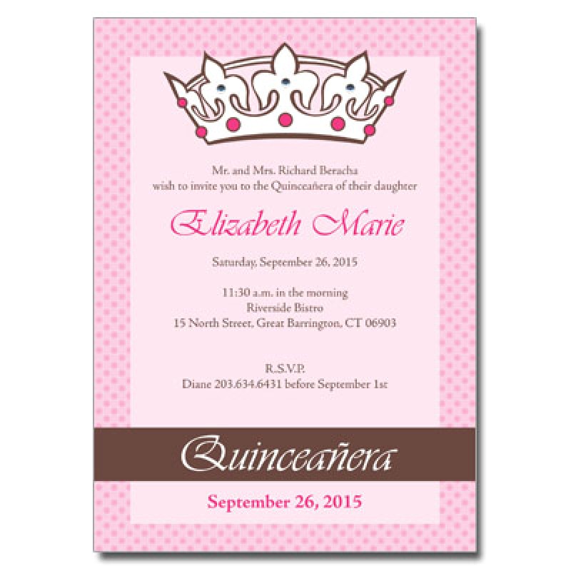 Wording for Quinceanera Invitations In English Quince Invitation In English...