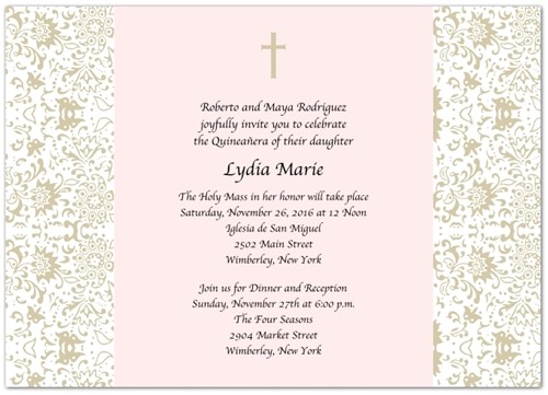 Wording for Quinceanera Invitations In Spanish Quinceanera Invitations Wording In Spanish Template Best