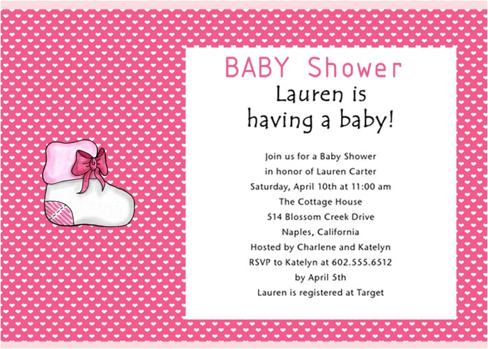 Wording On Baby Shower Invites Baby Shower Invitation Wording
