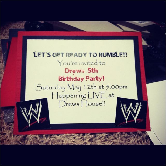 Wwe Birthday Invites Wwe Birthday Party Invite My Babies I Love You and I Wwe Birthday Invites Wwe Birthday Party Invite My Babies I Love You and I
