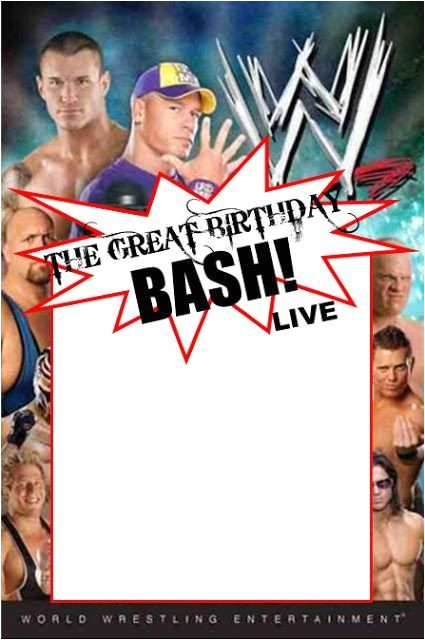 Wwe Birthday Invites Wwe Party Invitation Template Copy Paste and Edit On