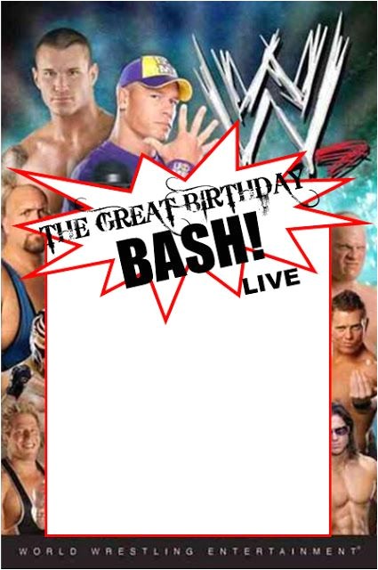 Wwe Birthday Party Invitations Wwe Party Invitation Template Copy Paste and Edit On