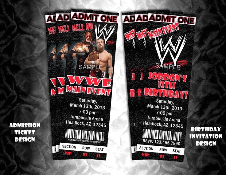 Wwe Wrestling Party Invitations Best 20 Wrestling Party Ideas On Pinterest