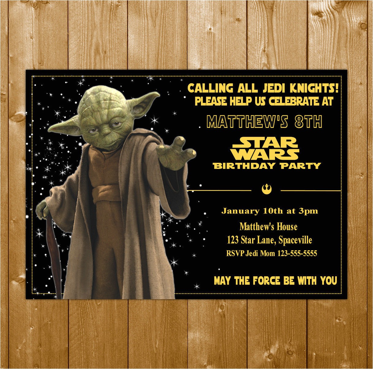Yoda Birthday Party Invitations Star Wars Birthday – Page 2 – Funpartysupply
