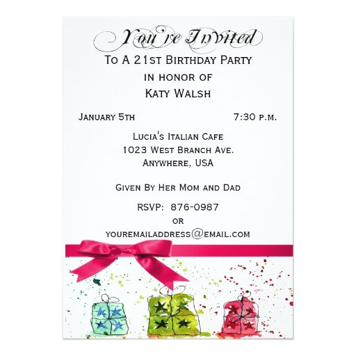 Zazzle 21st Birthday Invitations 21st Birthday Party Personalized Invitation