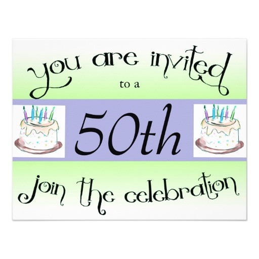 Zazzle 50th Birthday Invitations 50th Birthday Party Personalized Invitation 4 25" X 5 5